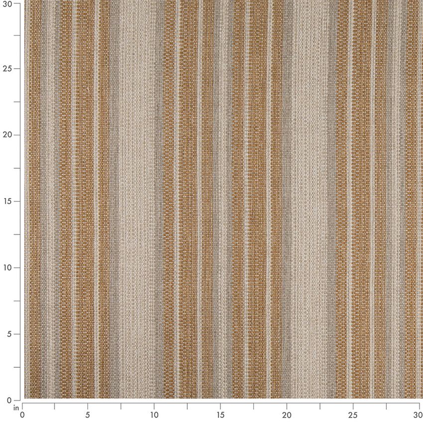 Gold & Yellow Stripe Woven Patterns Upholstery Fabric by the Yard — Scale in inches