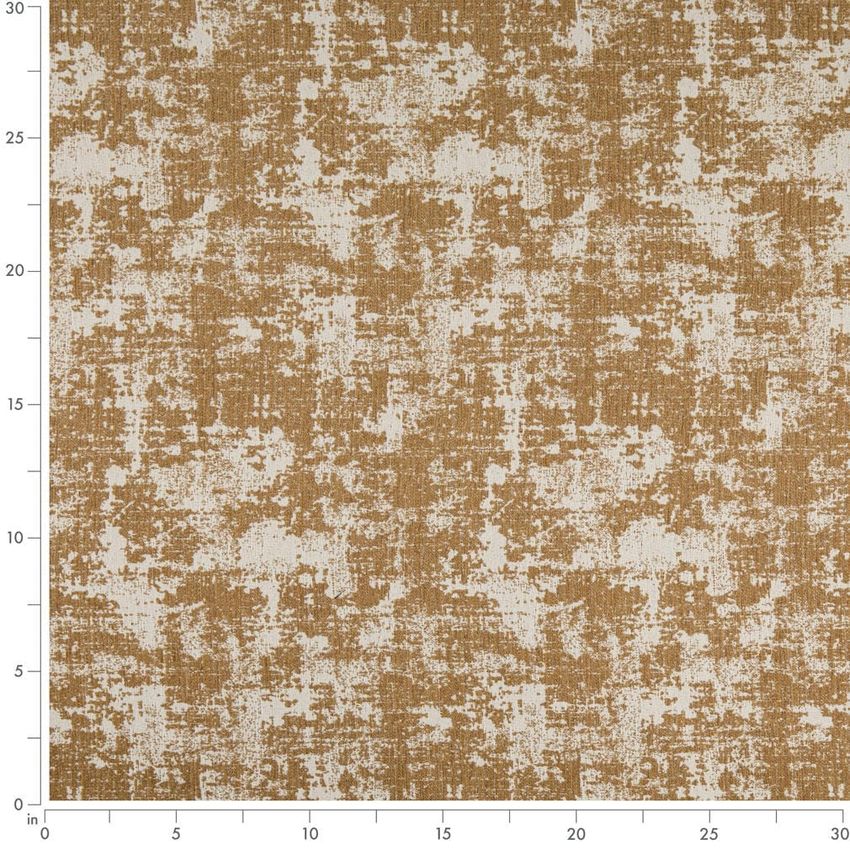 Gold & Yellow Abstract & Geometric Woven Patterns Upholstery Fabric by the Yard — Scale in inches