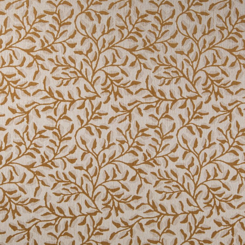 Gold & Yellow Leaves Woven Patterns Upholstery Fabric by the Yard