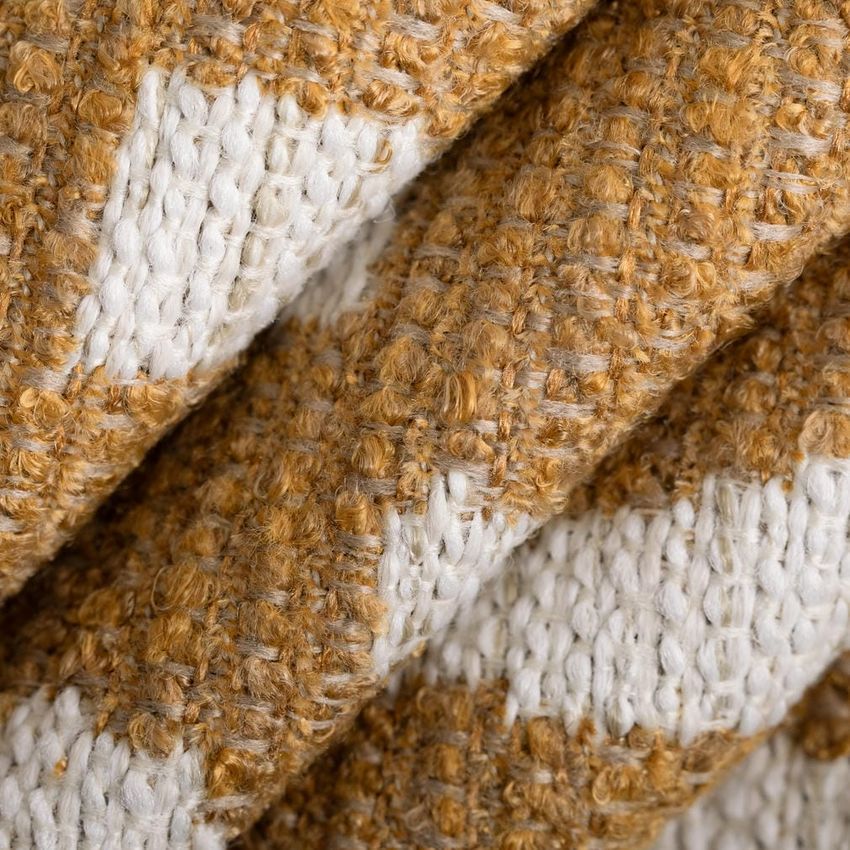 Gold & Yellow Abstract & Geometric Woven Patterns Upholstery Fabric by the Yard — Upholstery Fabric
