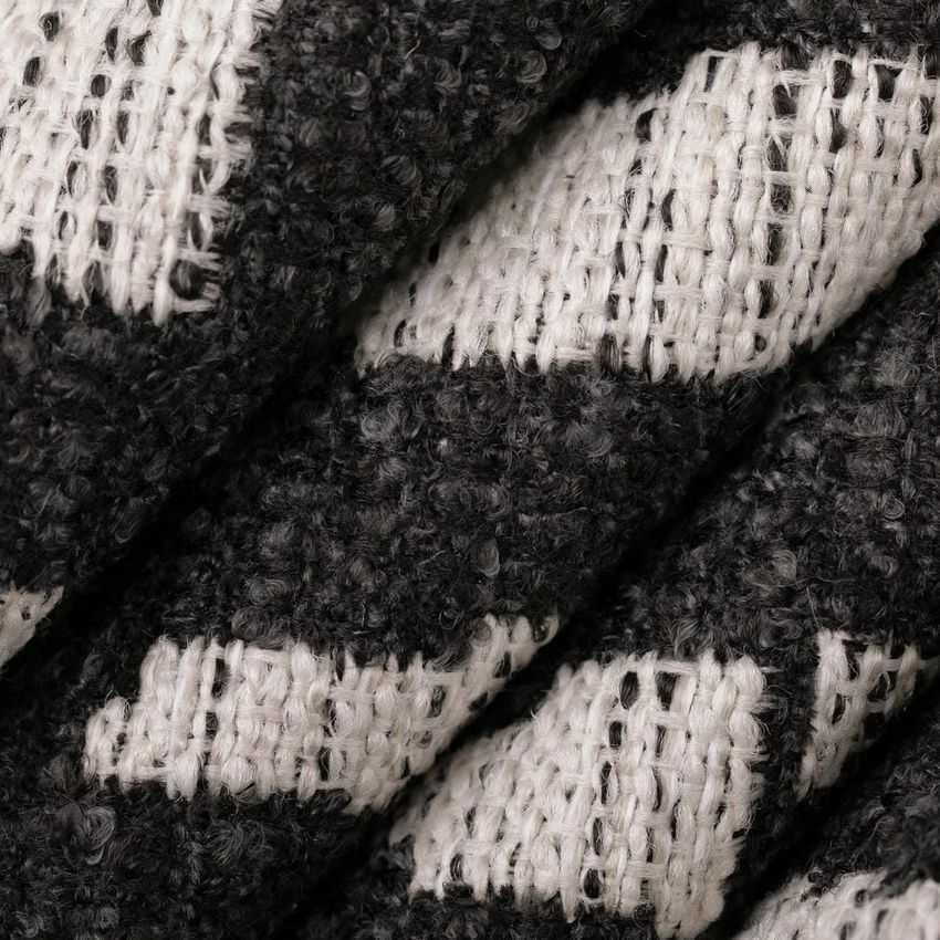 Black Abstract & Geometric Woven Patterns Upholstery Fabric by the Yard — Upholstery Fabric