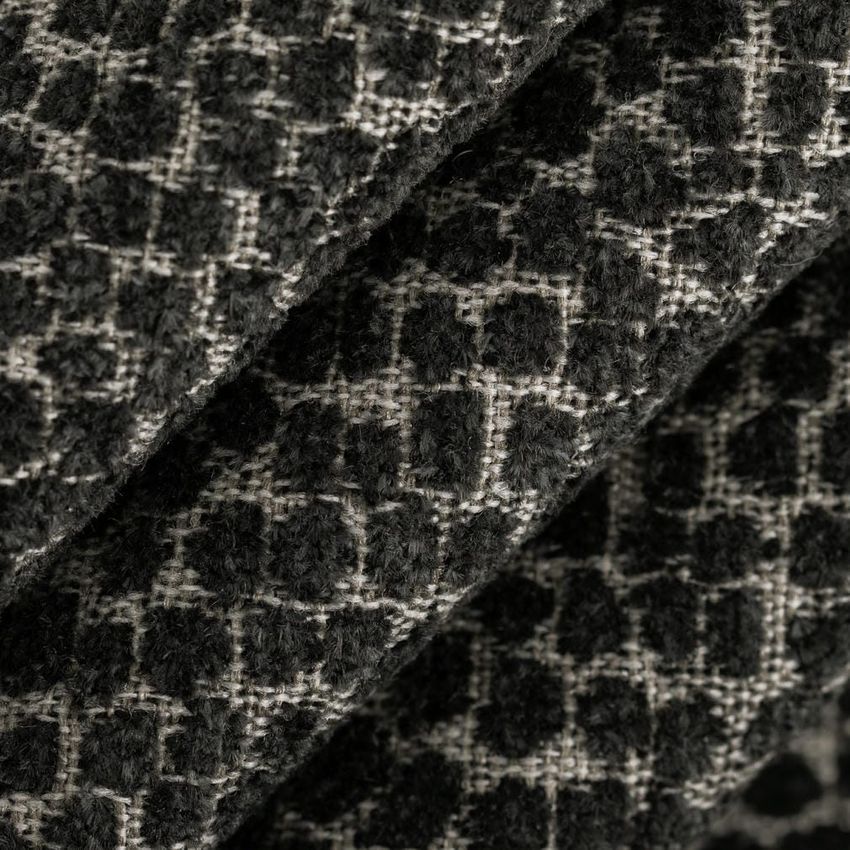 Black Abstract & Geometric Woven Patterns Upholstery Fabric by the Yard — Upholstery Fabric