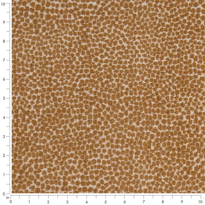 Gold & Yellow Animal Print Woven Patterns Upholstery Fabric by the Yard — Scale in inches