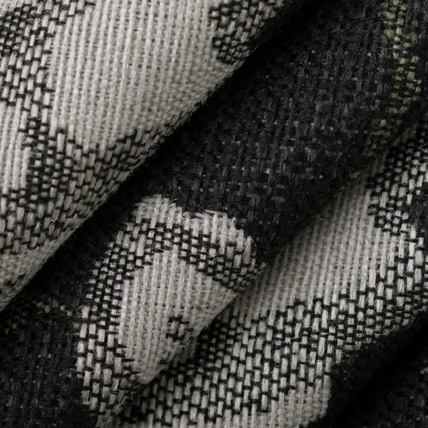 Black Floral Woven Patterns Upholstery Fabric by the Yard — Upholstery Fabric