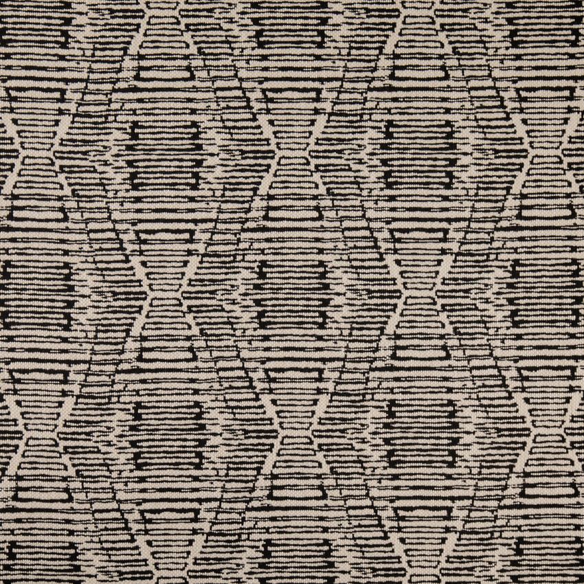 Black Abstract & Geometric Woven Patterns Upholstery Fabric by the Yard