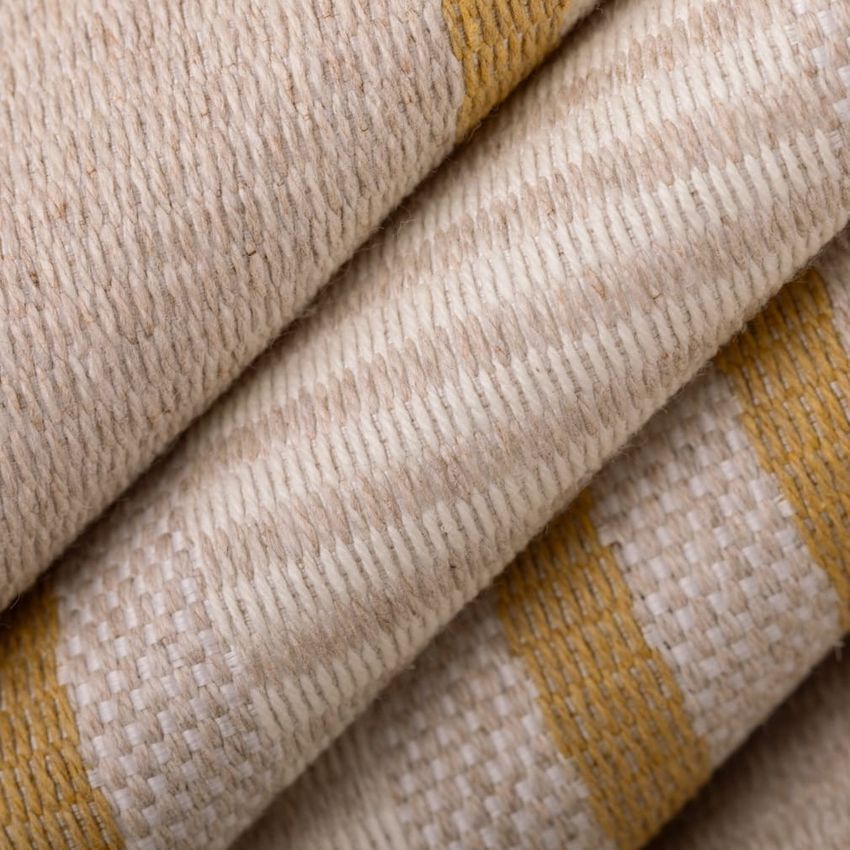 Gold & Yellow Stripe Crypton Upholstery Fabric by the Yard — Upholstery Fabric