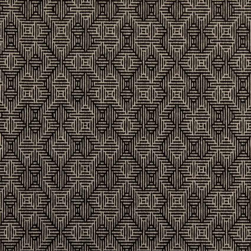 Black Abstract & Geometric Crypton Upholstery Fabric by the Yard