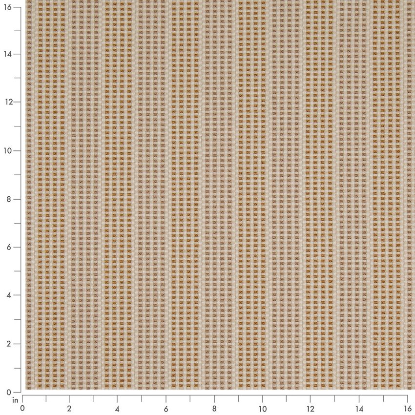 Gold & Yellow Stripe Crypton Upholstery Fabric by the Yard — Scale in inches