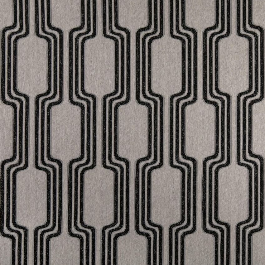 Black Abstract & Geometric Woven Patterns Upholstery Fabric by the Yard