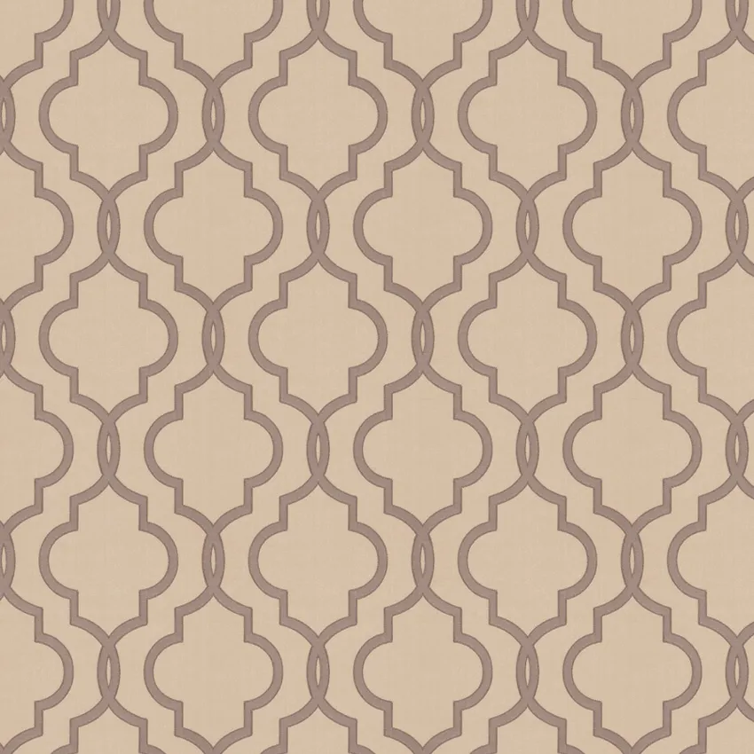 Silver Linen Jacquard Pattern Lattice Wovens Faux Silk Drapery Novelty ...