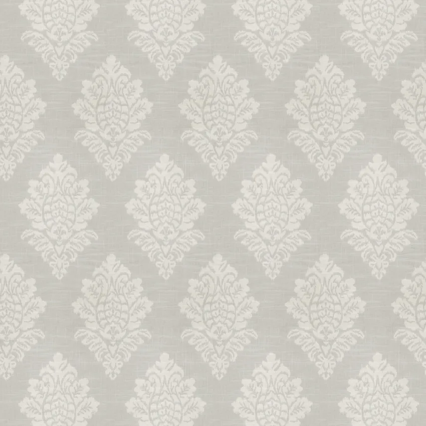 Pewter Grey Print Pattern Medallion Damask Prints Prints non Converted