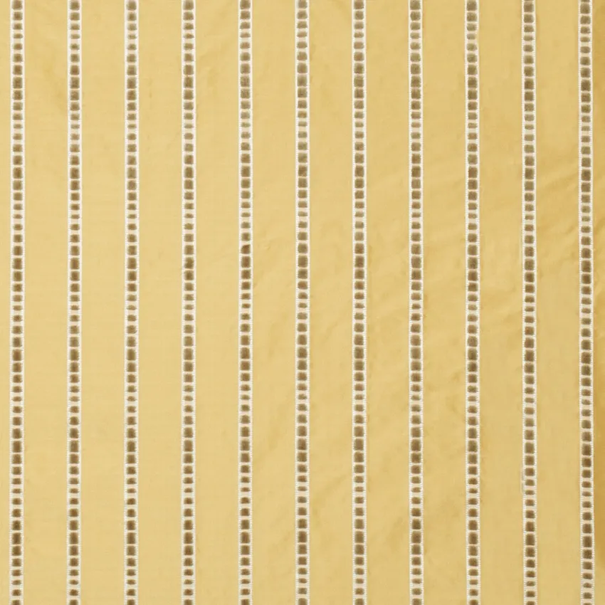 S0122 Fading Sun Taupe Stripes Silk Velvet Drapery and Upholstery