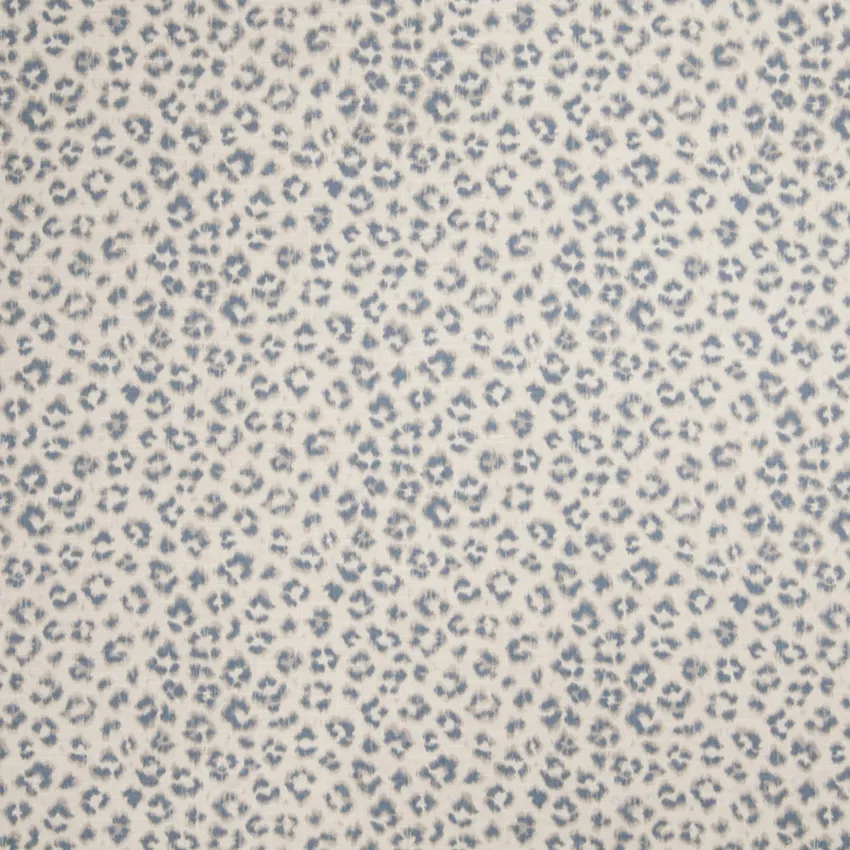 Denim Blue Animal Print Solids Drapery and Upholstery Fabric by the