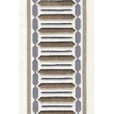 H4294 Ivory Grey Drapery and Upholstery Fabric by the yard