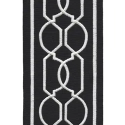 H9955 Black White Upholstery Fabric by the yard