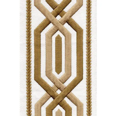 H4568 Ivory Gold Drapery and Upholstery Fabric by the yard