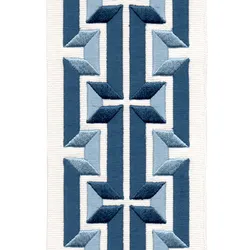 H6800 Ivory Navy Upholstery Fabric by the yard