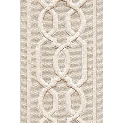 H8413 Palegrey Cream Drapery and Upholstery Fabric by the yard