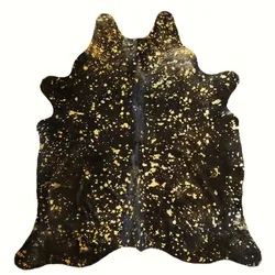 R9667 Gold On Black Upholstery Fabric by the yard