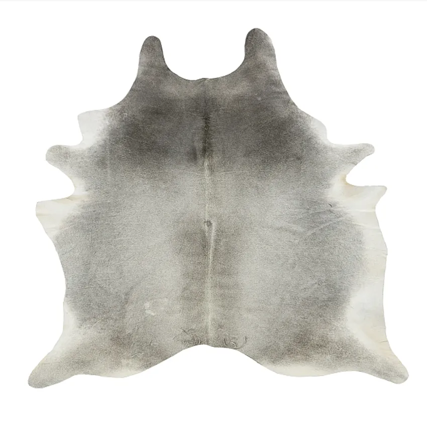 Natural Grey 100% Genuine Leather With Hair From South America by the Hide