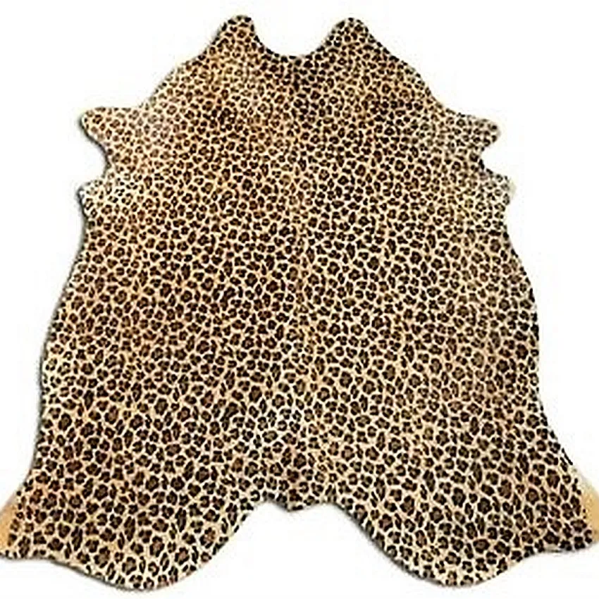 Leopard 100% Genuine Leather With Hair From South America by the Hide