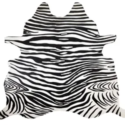 R9672 Zebra 100 Black & White Upholstery Fabric by the yard