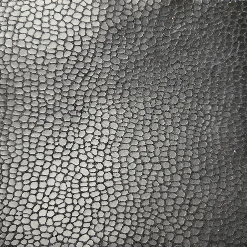 BLACK 100% Genuine Leather From Italy by the Hide