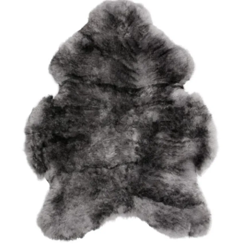 Silver Dark Tipped Shorn 100% Genuine Icelandic Sheepskin From Iceland by the Hide
