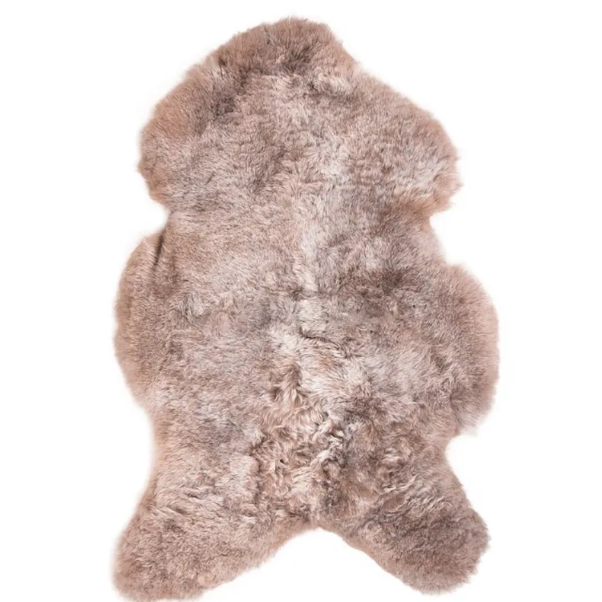 Taupe Shorn 100% Genuine Icelandic Sheepskin From Iceland by the Hide