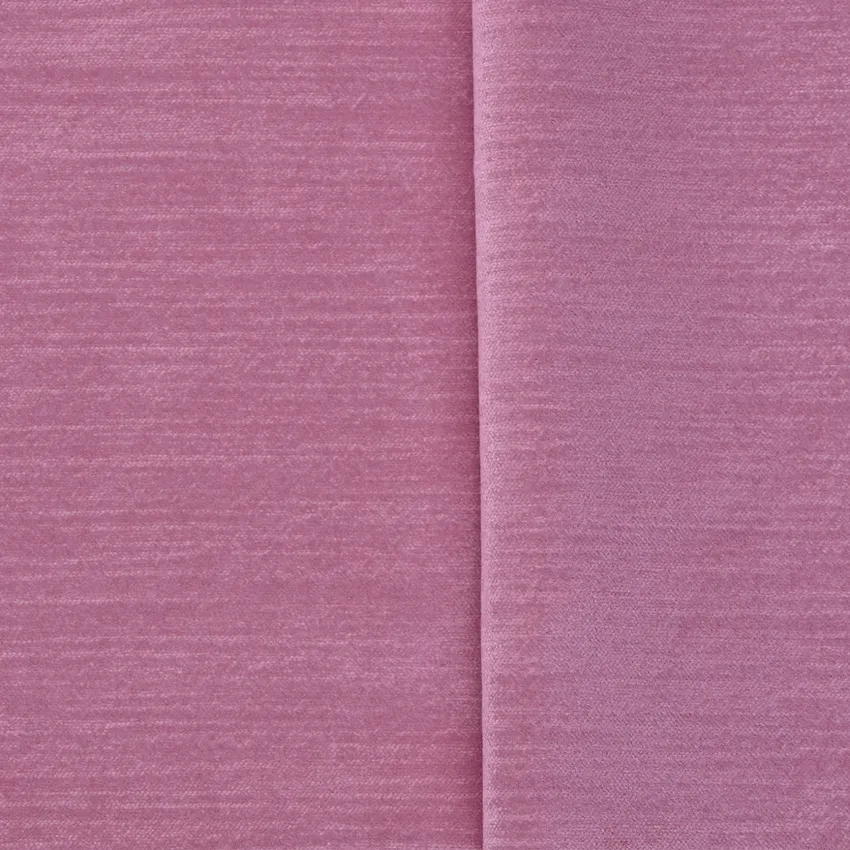 Rose Pink Solid Velvet Upholstery Fabric by the Yard
