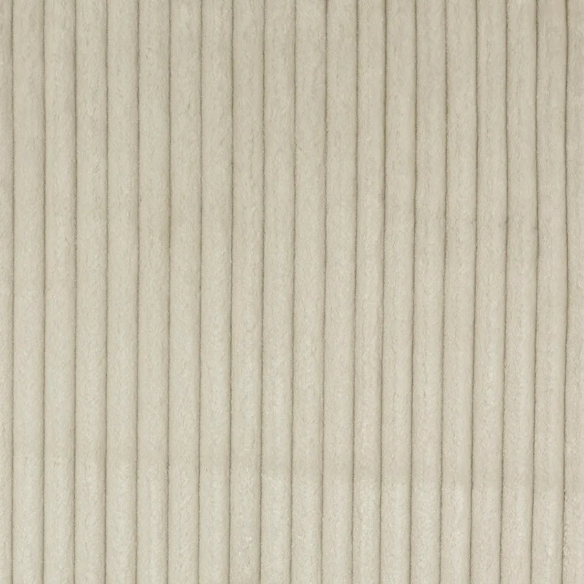 Ivory White Textured Corduroy Upholstery Fabric by the Yard