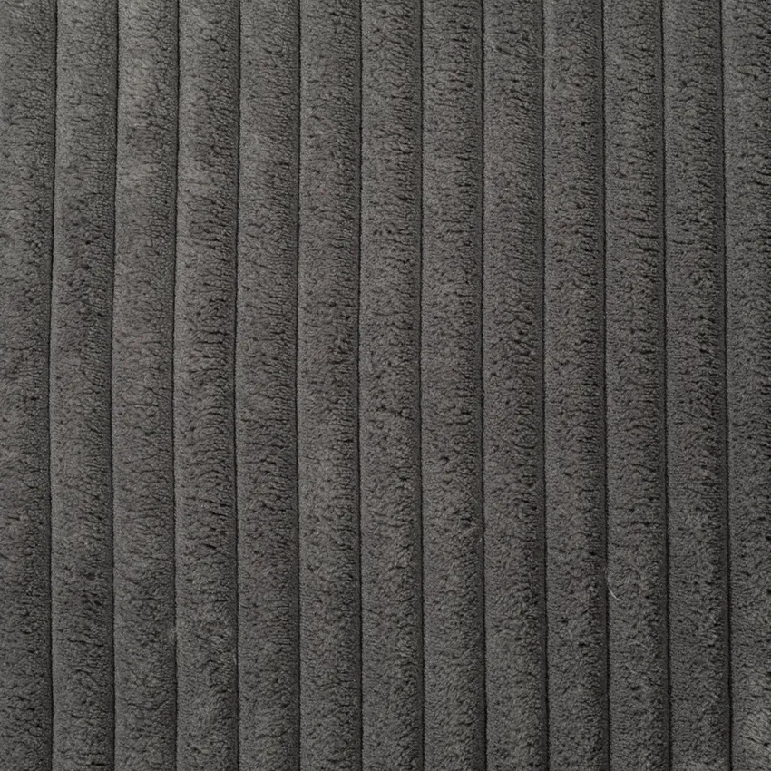 Thund Gray and Silver Textured Corduroy Upholstery Fabric by the Yard