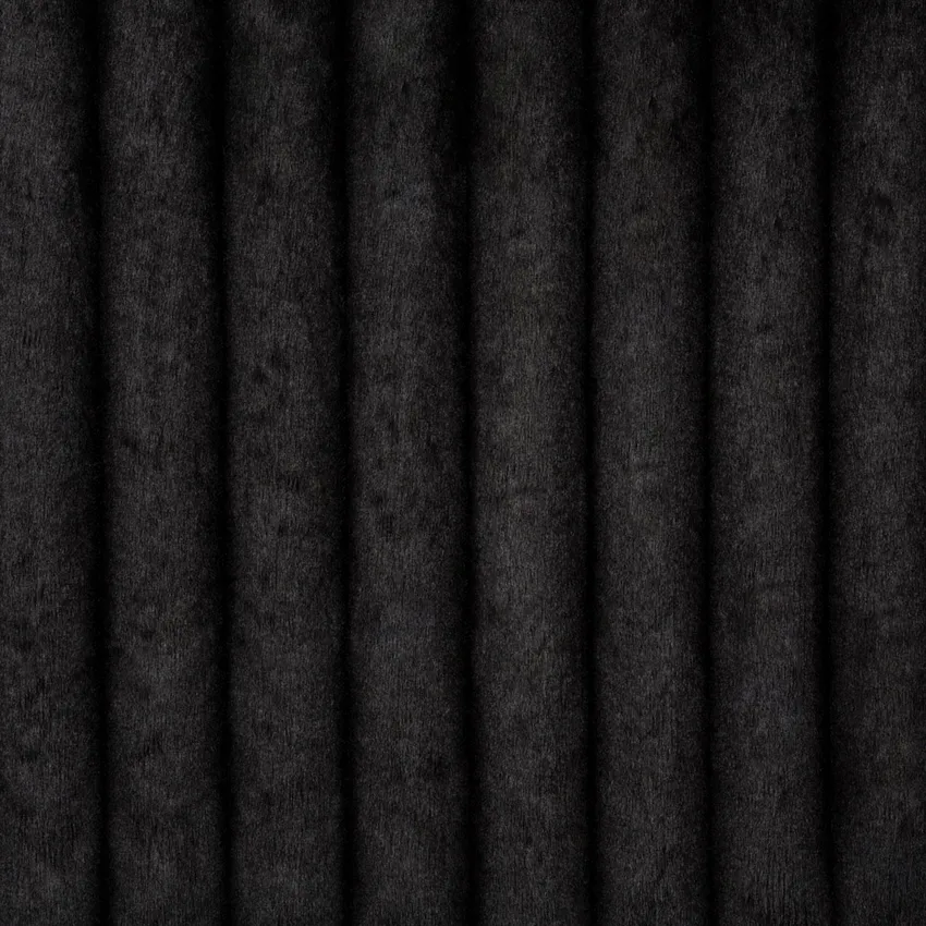 Black Textured Corduroy Upholstery Fabric by the Yard
