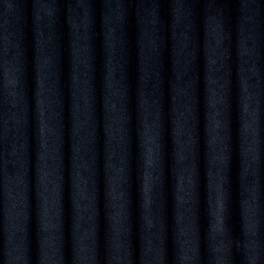 Midni Black Textured Corduroy Upholstery Fabric by the Yard