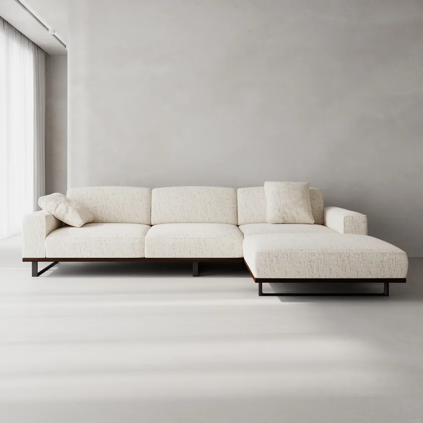 Cream White Textured Boucle Upholstery Fabric by the Yard — Upholstery Fabric
