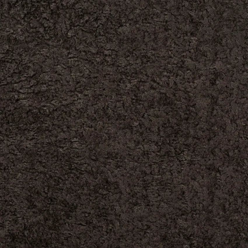 Charc Gray and Silver Textured Faux Sheepskin Upholstery Fabric by the Yard