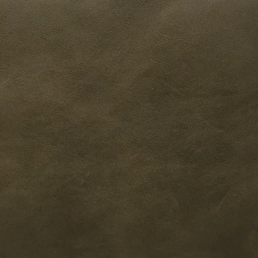 Olive Semi-Aniline Top Grain Leather From USA by the Hide