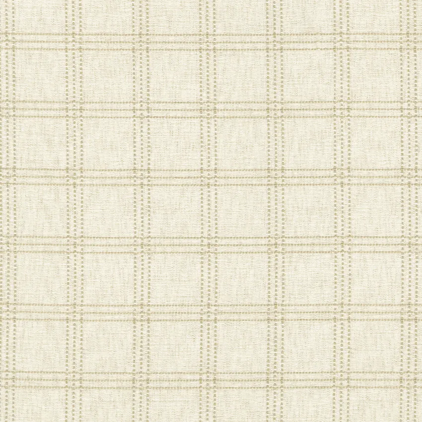 Birch and White Check Texture Upholstery Fabric by the Yard