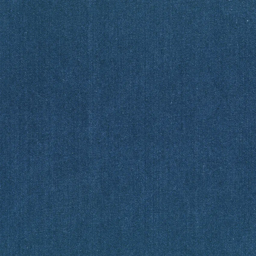 Indigo and Blue Plain Cotton Or Cotton Blend Upholstery Fabric by the Yard