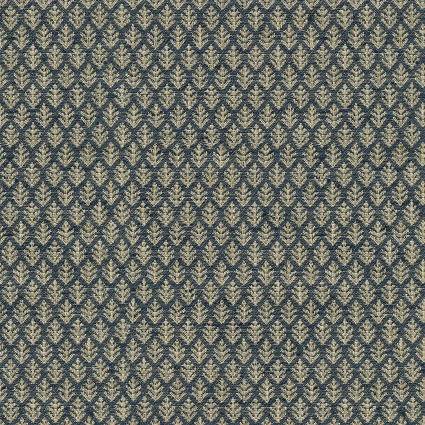 Indigo and Blue Small Scale Texture Upholstery Fabric by the Yard