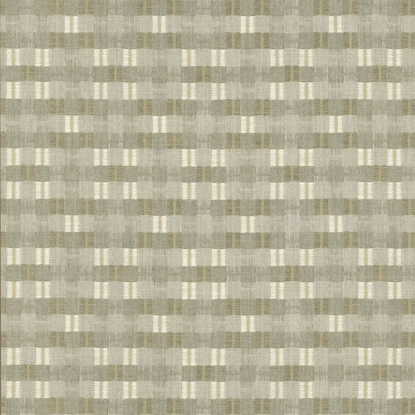 Pebble and Beige Tan and Neutral Plaid Cotton Or Cotton Blend Upholstery Fabric by the Yard