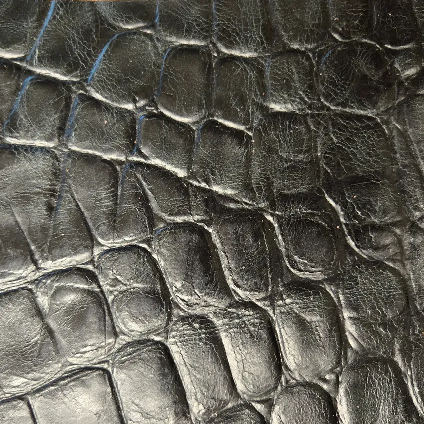 BLACK 100% Genuine Leather From MEXICO by the Hide