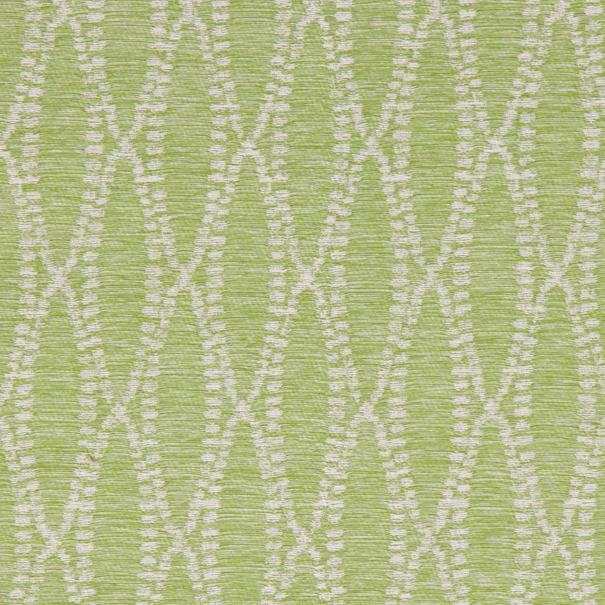 Lime Green Geometric Woven Upholstery Fabric by the Yard