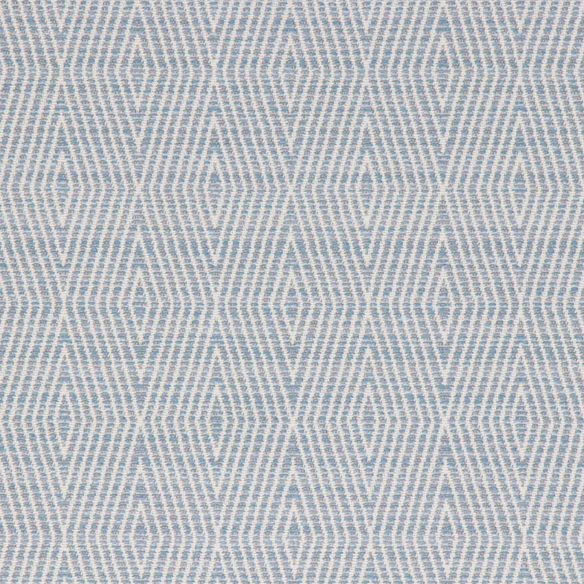 Chambray Blue Geometric Woven Upholstery Fabric by the Yard