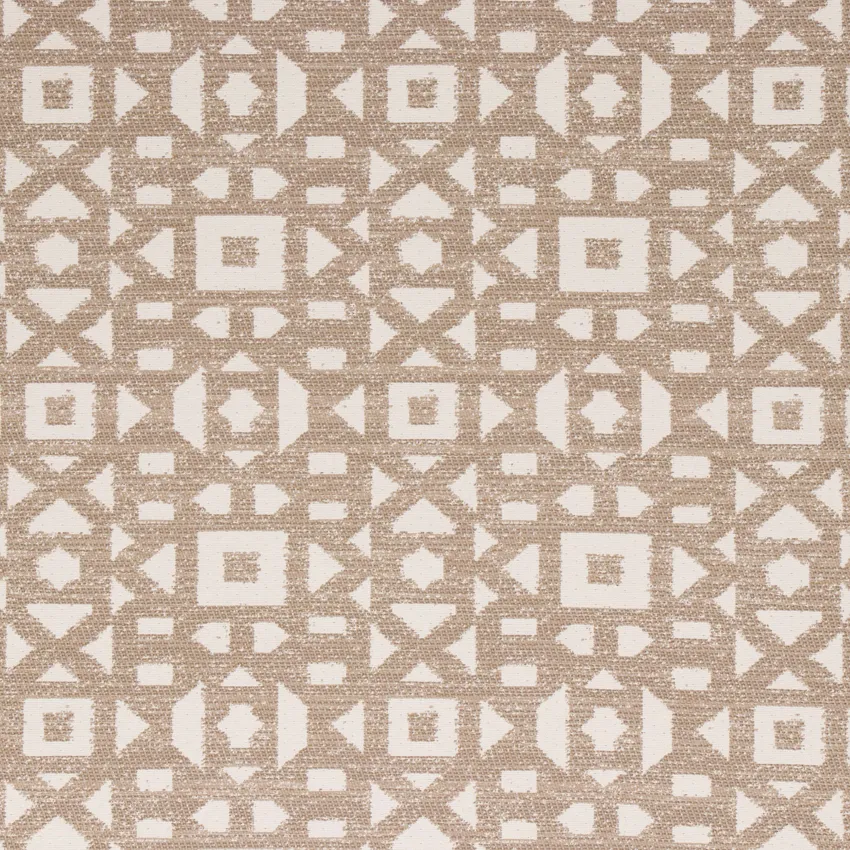 Pebble Grey and Silver Geometric Woven Upholstery Fabric by the Yard