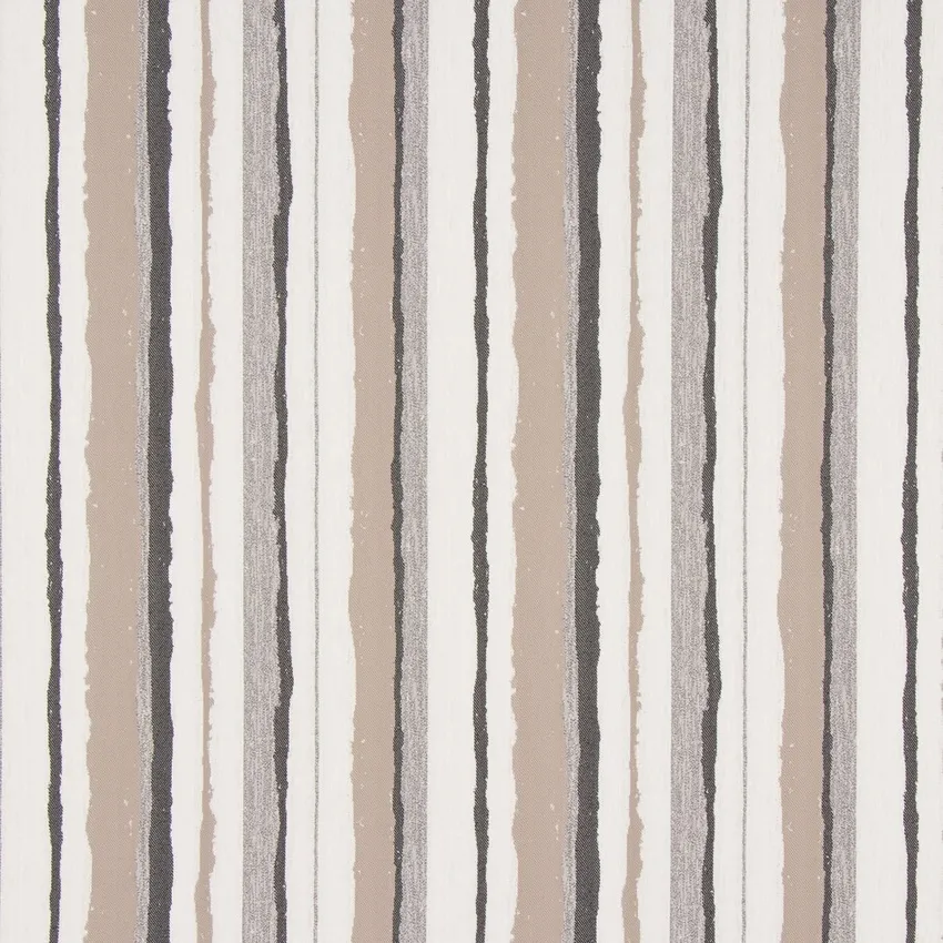 River Rocks Grey and Silver Stripe Woven Upholstery Fabric by the Yard