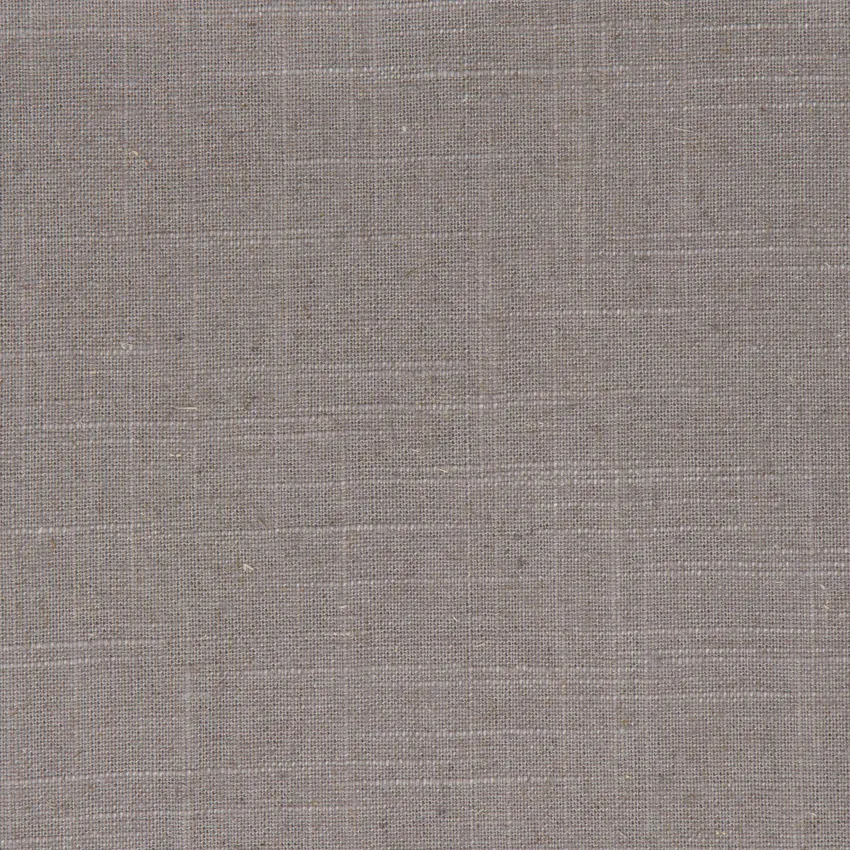 Iron  Grey and Silver Solid Linen Upholstery Fabric by the Yard