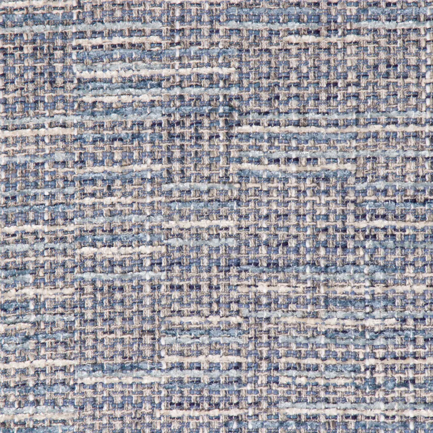 Atlantic Blue Plaid Tweed Upholstery Fabric by the Yard