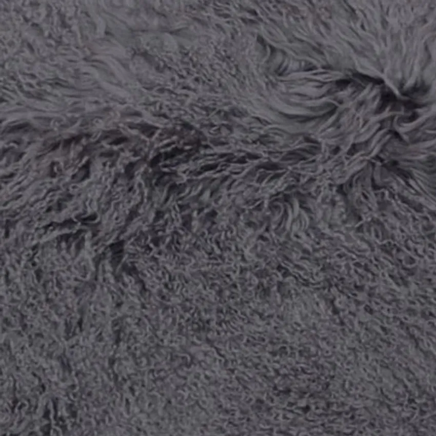 Dark Grey 100% Genuine Tibetan Lambskin From Tibet by the Hide