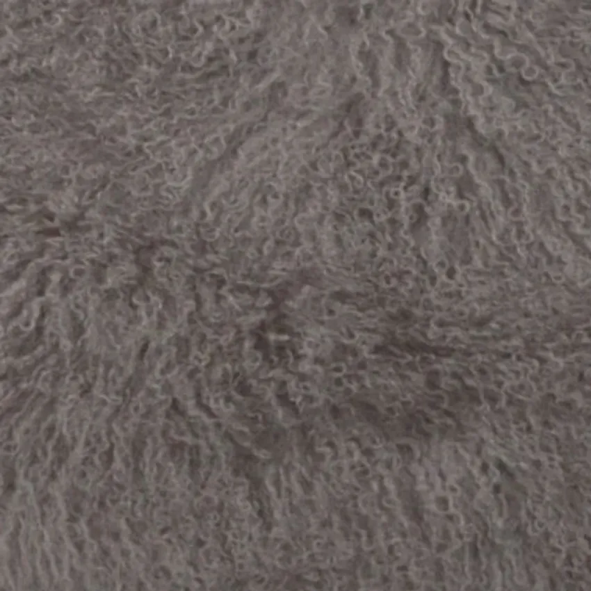Grey 100% Genuine Tibetan Lambskin From Tibet by the Hide